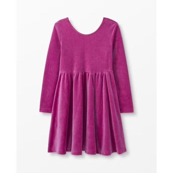 Bundle‎ HANNA ANDERSON Girls Velour Skater Dress & Ruffle Popover Size 10 - Picture 2 of 16